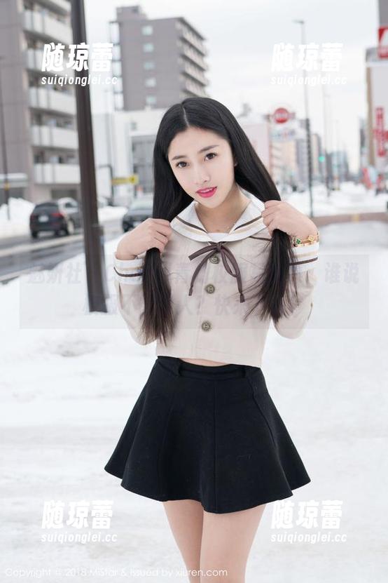 魅妍社 - Cheryl青树校服写真集：谁说校服不能撩人？快来下载！